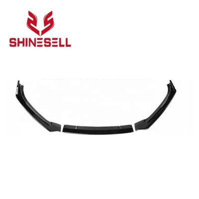 China ABS Front Lip Front Bumper Spoiler Wing Gloss Black For Audi A3/A4/A5/A6 2017 2018 2019 for sale