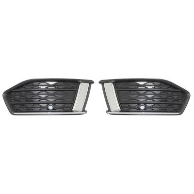 China ABS Black With Chrome Stripe Fog Lamp Cover For Audi New A6 C8 2019 Up OE 4KD 807 647 for sale