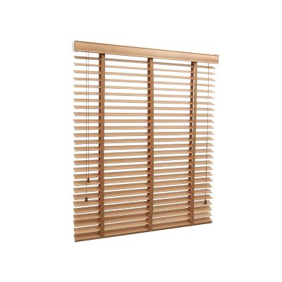 China Traditional Classic Blackout Wooden Slats Venetian wood Shades Window Roller Blinds for sale