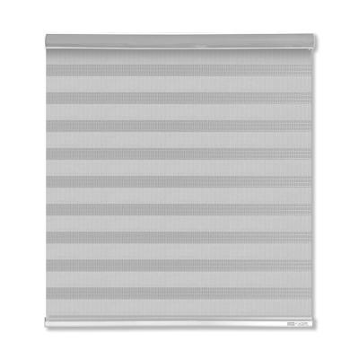 China Traditional Smart Home Automatic Remote Control Window Shades Double Blackout Fabric Zebra Blinds for sale