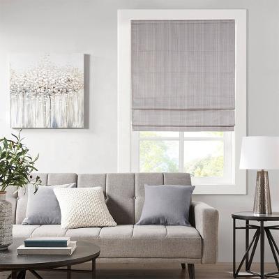 China Modern Roman Blinds Automatic Cordless Remote App Window Roman Curtain Roller Shade Motorized Roman Blinds for sale