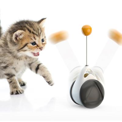 China 2021 Viable Educational Cat Tumbler Cat Leak Food Toys Funny Pet Training Tool Cat Leaking Food Ball Interaction Toy for sale