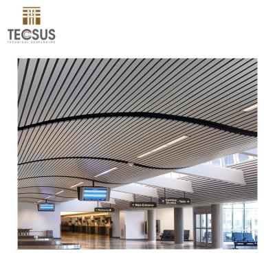 China Artistic Ceilings 2019 High Quality Fireproof Aluminum Strip Ceiling Price for sale