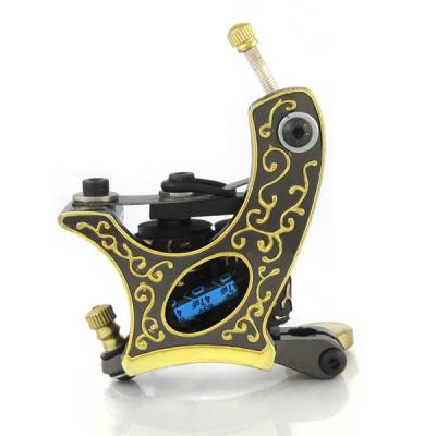 China Permanent Professional Handmade Coil Liner Damascus Steel Tattoo Machine FRENZY Tattoo Machines for sale