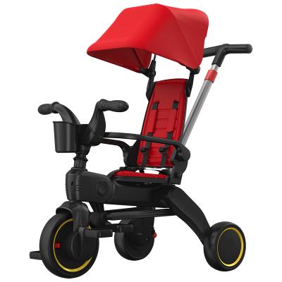 China Fold stroller new style hot sale baby tricycle for 1 year old girl for baby multifunctional and high quality small tricycle tikes for sale