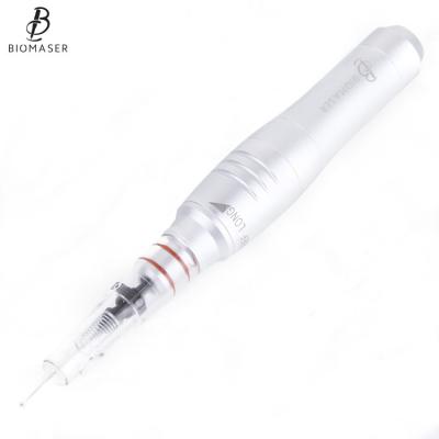 China Biomaser Digital Permanent Makeup Machine Coreless Powerful Motor Silver Eyebrows Tattoo Machine Pen for sale