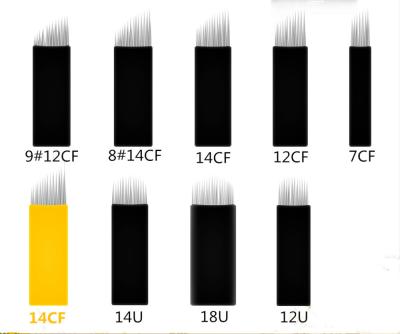 China Material disponible agudo negro estupendo del grado médico de las cuchillas 316L de Microblading en venta