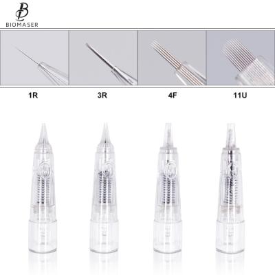 China Professional Permanent Makeup Biomaser Cartridge Needles Disposable Full Sizes Available for sale