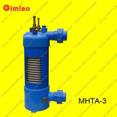 China Titanium tube/ PVC shell condenser /evaporator for swimming pool heater(MHTA-3) for sale