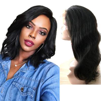 China Factory Direct Wholesale Top 100 Body Wave Brazilian Straight Virgin Remy Hair Cuticle Aligned Hair Lace Wig for sale