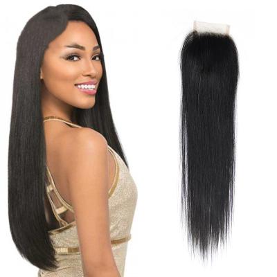 China New Fashion Silky Straight Wave Brazilian Hair Extension With Closure, Cheap Transparent Virgin Hair Lace Closure Wholesale Seller for sale