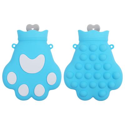 China Silicone Decompression Toy Cute Fidget Toys Cold Sensory Hot Water Bottles Anti Relax Push Bubble Noise Squeeze Eco-friendly Wholesale Itting Bag for sale