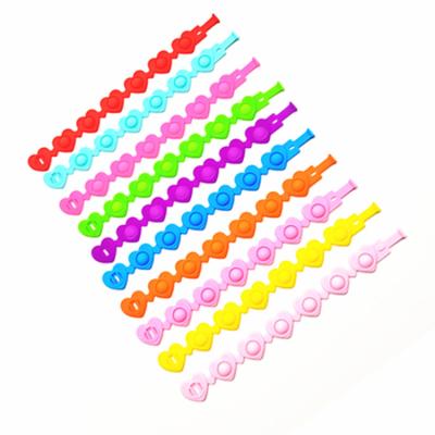 China Relieve Stress Anti-Anxiety Silicone Relaxation Restless Person Wristband Sensory Heart Toys Wholesale Kids Sensory Heart Toys Anti Itting Push Bubble Girls Squeeze Anti Noise for sale