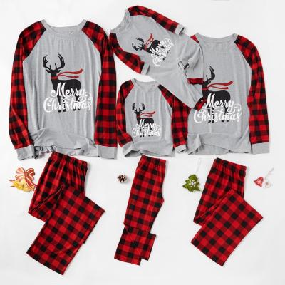 China Wholesale Family Thermal Baby Fathers Clothing White Cotton Christmas Kid Matching Women Christmas Pajamas Sets Christmas Pajamas for sale