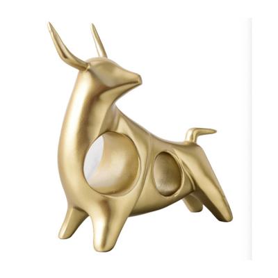 China Modern Interior Accessories Crystal Ball Decoration Ornament Luxury Art Decor Table Living Room Gold Deer Top Sale Home for sale