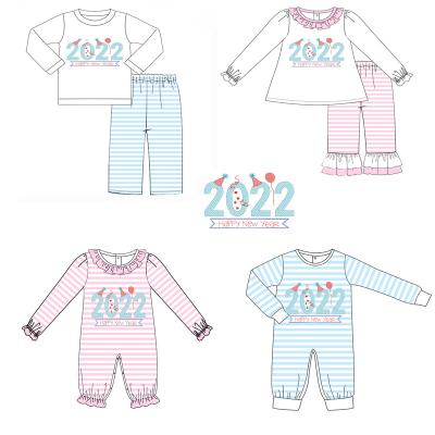 China Puresun Casual Boutique Custom Logo And Color Winter Girls Clothing Sets Cotton Toddler Girls Ruffles Wholesale Set for sale