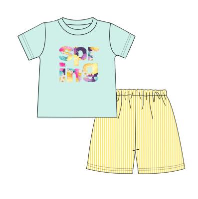 China Wholesale Custom Casual Set Fashion OEM Equipment Boys Spring Kids Wear Boys Boutique 2022 for sale