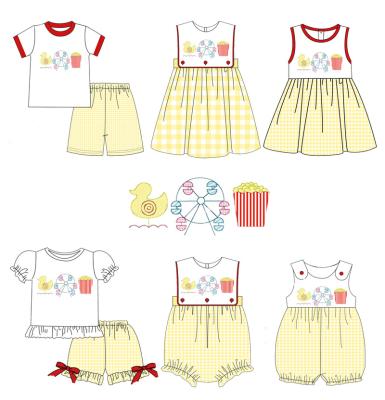 China Comfotable Wholesale OEM Cute Boys Summer Romper Applique Knit Toddler Baby One Piece Overalls Online Customization for sale