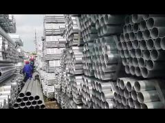 0.6-10mm Q235 Galvanized Pipe Round A53 A36 A500 For Structure