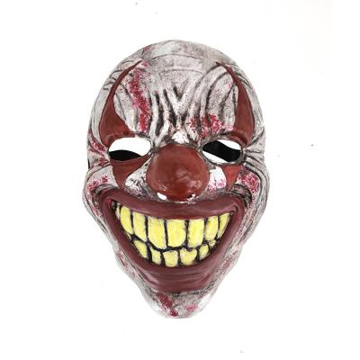 China New Design 15+ Funny Clown Mask Antique Red Comfort To Wear Horror Clown Mask for sale