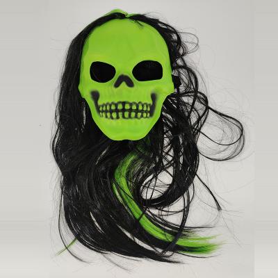 China 15+ Skull Punk Rock Skull Masker Custom Plastic Neon Green Full Face Halloween Maskss 2023 Party Full Face Masks for sale