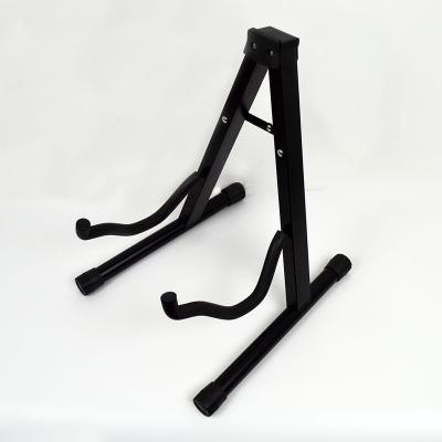 China Portable Single GUITAR Black Floor Guitar Stand For Universal Acoustic Electric Musical Instrument Display for sale