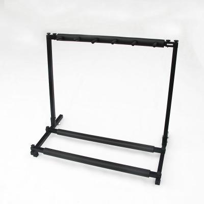 China GUITAR factory supply metal musical instrument shelf guitar display stand for 5 for sale