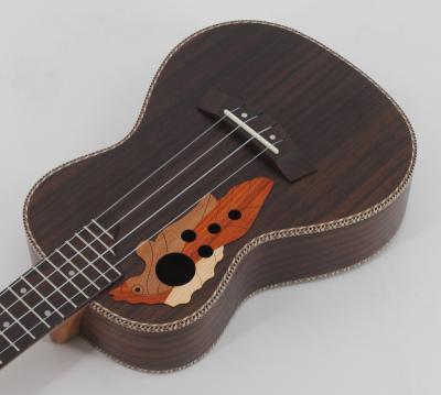 China Rosewood 23 Inch Stringed Semi Acoustic Guitar Instruments Rosewood Grape Hole Ukulele for sale