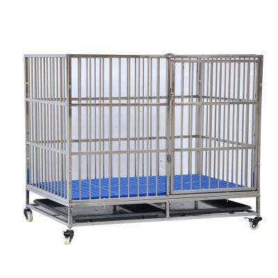 China 5ft Stainless Steel Dog Houses Viable Stackable Cages for sale