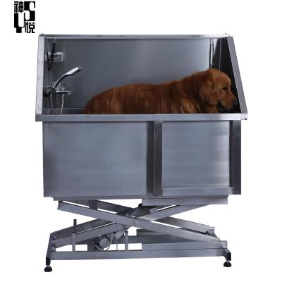 China 2019 Sustainable Electric Lifting Stainless Steel Pet Bathtub Hot Products for sale