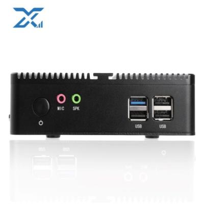 China J6412 Industrial Fanless Mini PC Barebone System Computer Desks Cases For Digital Signage for sale