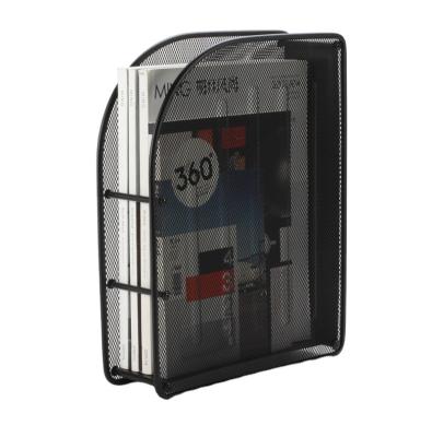 China Assemble the Whole Easy-Assemble Mesh Black Magazine File Rack for sale