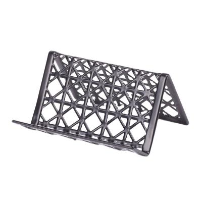 China Black Wire Iron Office Items Business Name Card Holder Office Desk Organizer Business.office.gift .promotion.etc Sam Wholesale Supply Metal Mesh for sale