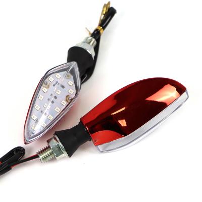 China Plastic Motorcycle LED Turning Multicolor LED Signal Lights Light Indicator Turn Signal Universal Plastic for sale