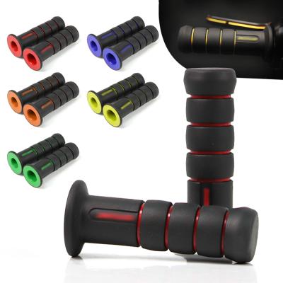 China Motorcycle Rubber Hand GRAB Handlebar Grips Rubber Motocross Dirt Bike For YAMAHA NMAX LC135 LC150 Scooter Accessories Universal for sale