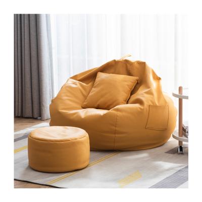 China Kids Adjustable Adult Anti-stain Leather Bean Bag Chair Unfilled Storage Bean Bag Cover (Other) for sale