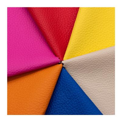 China Abrasion-Resistant Cheap Lychee Grain Pattern PVC Material Leather Home Textile And Sofa Leather Products With 1.0mm Thickness for sale