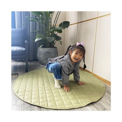 China Environmental protection washable and soft and comfortable rug leather reversible children's play baby leather quilted crawling mat for sale