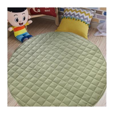 China Soft OEM ODM Baby Soft Vegan Leather Quilted Crawling Pad Picnic Mat Indoor Diamond Texture Play Mat Brinquedos for sale