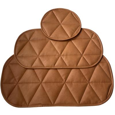 China Anti-bacteria Vegan Leather Soft Cribs Baby Cradles Quilted Mats For Cribs , Bed for sale