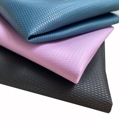 China Eco-Friendly Elastic Yoga Mat, Tear Absorb Gym Anti Fitness Exercising Rubber Mat For Yoga PU Leather 1.0mm for sale