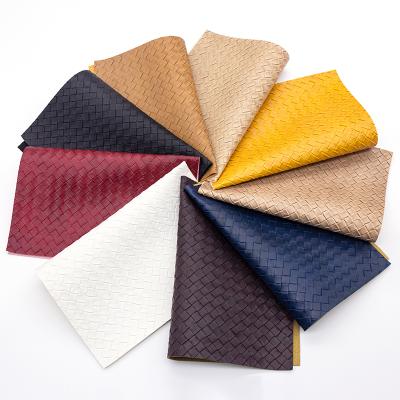 China Abrasion-Resistant Traditional Abrasion Resistant Woven PVC Synthetic Leather For Bags Shoes for sale