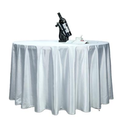 China Modern custom solid satin tablecloth thickened round square table banquet hotel tablecloth wedding tablecloth for sale