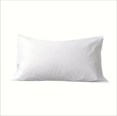 China PORTABLE high quality 100% cotton pillow suitable for hotel with hidden zipper white cotton pillowcase for sale