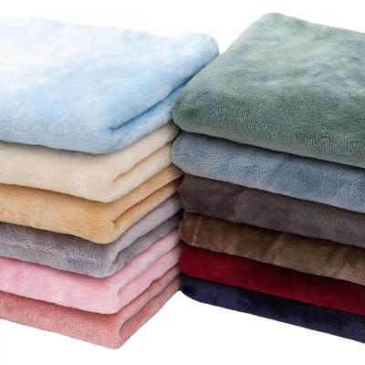 China Wholesale Luxury Solid Sherpa Throw Anti-Static Fleece Blanket For High Quality Soft Sofa Bed Flannel Christmas Warm Cozy Winter Polyester for sale