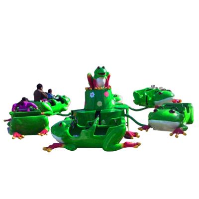 China FRP+steel Yamoo Frog Ride Kids Amusement Carnival Games Jumping Frog Hopper Jumping Towers for sale