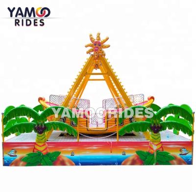 China Luxury FRP+steel fairground amusement games pirate ship swing boat ride for sale for sale