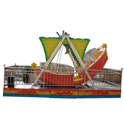 China FRP+steel theme park trailer pirate ship amusement fair rides mini pirate ship for sale