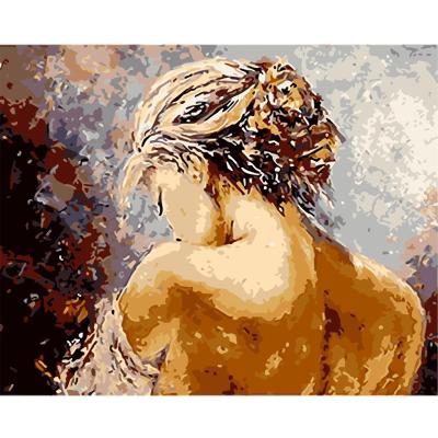 China Hot sale abstract royaldream girl oil painting custom nude diy painting by numbers on canvas for sale