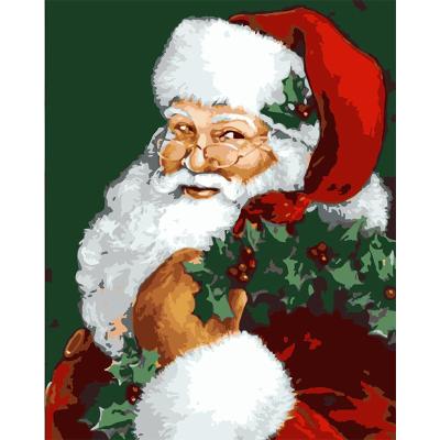 China ROYALDREAM Modern Red Fruit Santa Claus Oil Painting By Canvas Digital Painting For Living Room Wall Artist Residence Decoration for sale